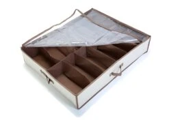 Jumbo Underbed Shoe Organizer With Zipper, Handle, And Clear Window(Underbed Shoe Organizer) -Shop Smart Design jumbo underbed shoe organizer with zipper handle and clear window smart design storage 5532334 incrementing number 126968