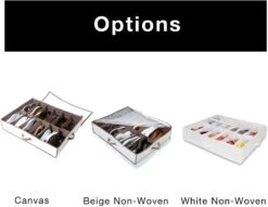 Jumbo Underbed Shoe Organizer With Zipper, Handle, And Clear Window(Underbed Shoe Organizer) -Shop Smart Design jumbo underbed shoe organizer with zipper handle and clear window smart design storage 5532334 incrementing number 785400