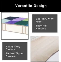 Jumbo Underbed Shoe Organizer With Zipper, Handle, And Clear Window(Underbed Shoe Organizer) -Shop Smart Design jumbo underbed shoe organizer with zipper handle and clear window smart design storage 5532334 incrementing number 883363