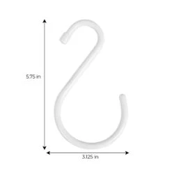 Large Premium S-Hooks With Rubber Gripped Finish - Set Of 6(S Hooks) 33 Large Premium S-Hooks With Rubber Gripped Finish - Set Of 6(S Hooks) -Shop Smart Design large premium s hooks with rubber gripped finish set of 6 smart design storage 5021112 6720442
