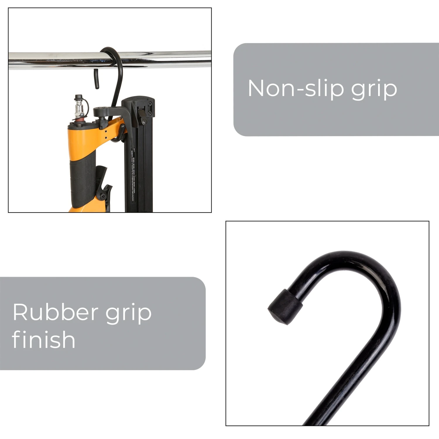 Large Premium S-Hooks With Rubber Gripped Finish - Set Of 6(S Hooks) 9 Large Premium S-Hooks With Rubber Gripped Finish - Set Of 6(S Hooks) - Image 7