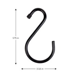 Large Premium S-Hooks With Rubber Gripped Finish - Set Of 6(S Hooks) 23 Large Premium S-Hooks With Rubber Gripped Finish - Set Of 6(S Hooks) -Shop Smart Design large premium s hooks with rubber gripped finish set of 6 smart design storage 5021122cs 6975831