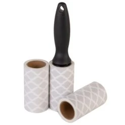 Lint Roller With Heavy Duty Ergonomic Grip Handle And Set Of 3 Refills (270 Sheets Total)(Lint Roller With Heavy Duty Ergonomic Grip Handle And Set Of 3 Refills 270 Sheets Total)