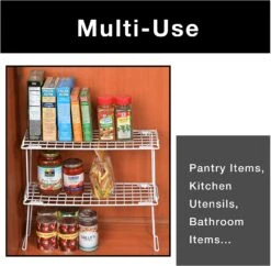Medium Stacking Cabinet Shelf Rack(Storage Shelf Rack Stacking Medium) -Shop Smart Design medium stacking cabinet shelf rack smart design kitchen 8411118 incrementing number 185118