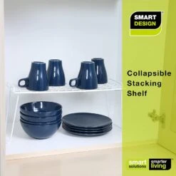 Medium Stacking Cabinet Shelf Rack(Storage Shelf Rack Stacking Medium) -Shop Smart Design medium stacking cabinet shelf rack smart design kitchen 8411118 incrementing number 471019