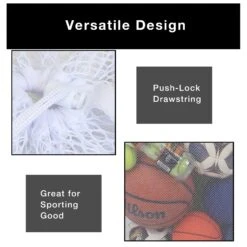 Mesh Laundry Bag With Handle And Push Lock Drawstring - Multiple Options(Drawstring Laundry Bag) -Shop Smart Design mesh laundry bag with handle and push lock drawstring multiple options smart design laundry 364305 incrementing number 423539