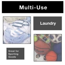 Mesh Laundry Bag With Handle And Push Lock Drawstring - Multiple Options(Drawstring Laundry Bag) -Shop Smart Design mesh laundry bag with handle and push lock drawstring multiple options smart design laundry 365305 incrementing number 396208