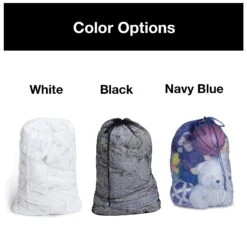 Mesh Laundry Bag With Handle And Push Lock Drawstring - Multiple Options(Drawstring Laundry Bag) -Shop Smart Design mesh laundry bag with handle and push lock drawstring multiple options smart design laundry 365305 incrementing number 981099