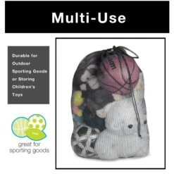 Mesh Laundry Bag With Handle And Push Lock Drawstring - Multiple Options(Drawstring Laundry Bag) -Shop Smart Design mesh laundry bag with handle and push lock drawstring multiple options smart design laundry 365315 incrementing number 322529