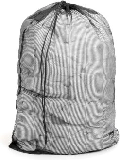 Mesh Laundry Bag With Handle And Push Lock Drawstring - Multiple Options(Drawstring Laundry Bag) -Shop Smart Design mesh laundry bag with handle and push lock drawstring multiple options smart design laundry 365315 incrementing number 957337