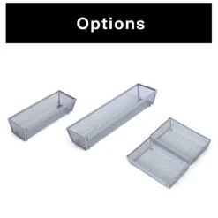 Metal Mesh Drawer Organizer - 12 X 3 Inch(Drawer Organizer Mesh 12x3 Inch) -Shop Smart Design metal mesh drawer organizer 12 x 3 inch smart design kitchen 8217108 incrementing number 413938