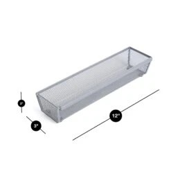 Metal Mesh Drawer Organizer - 12 X 3 Inch(Drawer Organizer Mesh 12x3 Inch) -Shop Smart Design metal mesh drawer organizer 12 x 3 inch smart design kitchen 8217108 incrementing number 826712