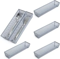 Metal Mesh Drawer Organizer - 12 X 3 Inch(Drawer Organizer Mesh 12x3 Inch) -Shop Smart Design metal mesh drawer organizer 12 x 3 inch smart design kitchen 8217108as6 incrementing number 967885