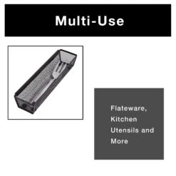 Metal Mesh Drawer Organizer - 12 X 3 Inch(Drawer Organizer Mesh 12x3 Inch) -Shop Smart Design metal mesh drawer organizer 12 x 3 inch smart design kitchen 8217188 incrementing number 773368