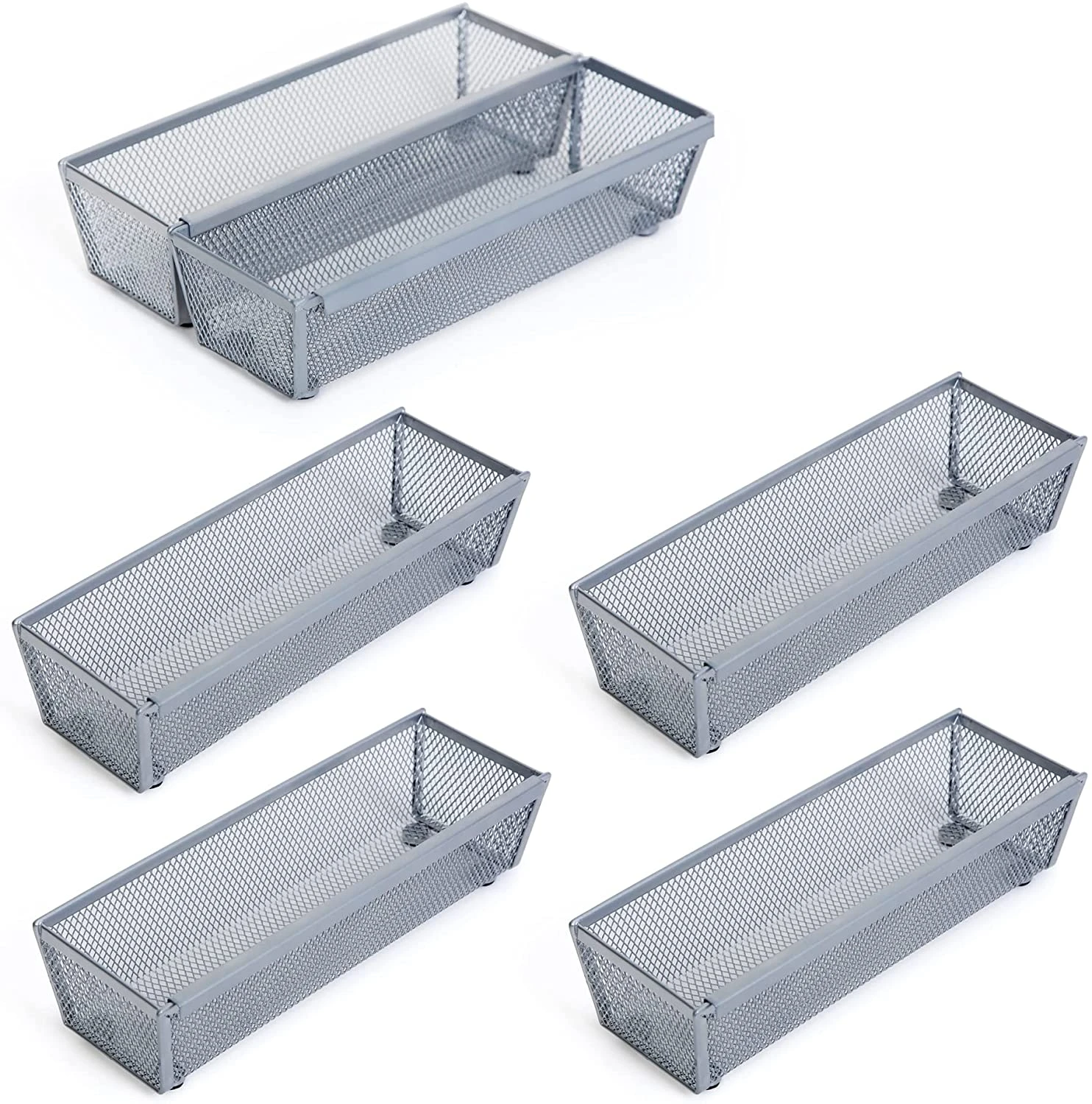 Metal Mesh Drawer Organizer - 9 X 3 Inch(Drawer Organizer Mesh 9x3 Inch) 4 Metal Mesh Drawer Organizer - 9 X 3 Inch(Drawer Organizer Mesh 9x3 Inch) - Image 2