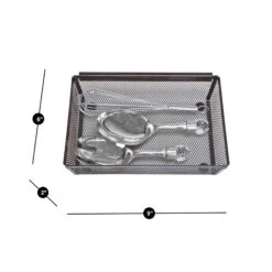 Metal Mesh Drawer Organizer - 9 X 6 Inch(Drawer Organizer Mesh 9x6 Inch) -Shop Smart Design metal mesh drawer organizer 9 x 6 inch smart design kitchen 8218188 incrementing number 387203