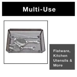 Metal Mesh Drawer Organizer - 9 X 6 Inch(Drawer Organizer Mesh 9x6 Inch) -Shop Smart Design metal mesh drawer organizer 9 x 6 inch smart design kitchen 8218188 incrementing number 731939