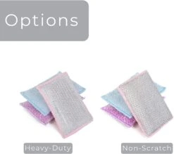 Non-Scratch Scrub Sponge With Bamboo Odorless Rayon Fiber(Sponges Non Scratch) -Shop Smart Design non scratch scrub sponge with bamboo odorless rayon fiber smart design cleaning 7000918 incrementing number 361190