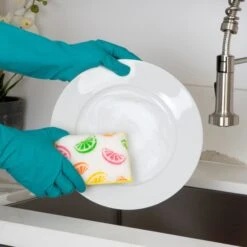 Non-Scratch Scrub Sponge With Bamboo Odorless Rayon Fiber(Sponges Non Scratch) -Shop Smart Design non scratch scrub sponge with bamboo odorless rayon fiber smart design cleaning 7003125 incrementing number 305109