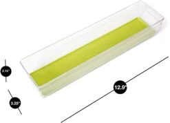 Plastic Drawer Organizer - 12 X 3 Inch(Drawer Organizer Plastic Colors 12x3) -Shop Smart Design plastic drawer organizer 12 x 3 inch smart design kitchen 8204261 incrementing number 191342