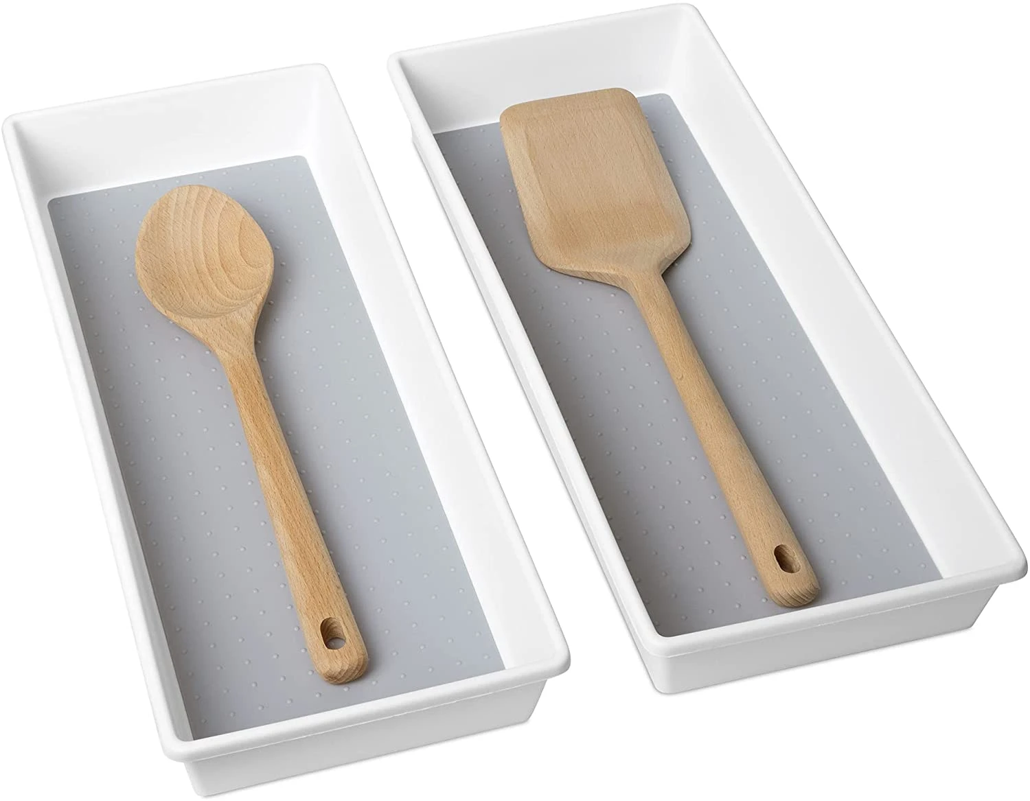 Plastic Drawer Organizer - BPA Free - 16 X 6.75 Inch - White(Drawer Organizer Plastic White 16x6 75 Inch) 3 Plastic Drawer Organizer - BPA Free - 16 X 6.75 Inch - White(Drawer Organizer Plastic White 16x6 75 Inch)