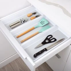 Plastic Drawer Organizer - BPA Free - 16 X 6.75 Inch - White(Drawer Organizer Plastic White 16x6 75 Inch) 12 Plastic Drawer Organizer - BPA Free - 16 X 6.75 Inch - White(Drawer Organizer Plastic White 16x6 75 Inch) -Shop Smart Design plastic drawer organizer bpa free 16 x 675 inch white smart design kitchen 8003468as3 5648187