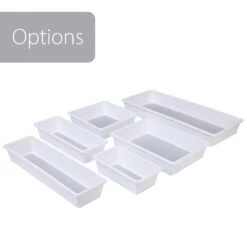 Plastic Drawer Organizer - BPA Free - 16 X 6.75 Inch - White(Drawer Organizer Plastic White 16x6 75 Inch) 16 Plastic Drawer Organizer - BPA Free - 16 X 6.75 Inch - White(Drawer Organizer Plastic White 16x6 75 Inch) -Shop Smart Design plastic drawer organizer bpa free 16 x 675 inch white smart design kitchen 8003468as3 7362233
