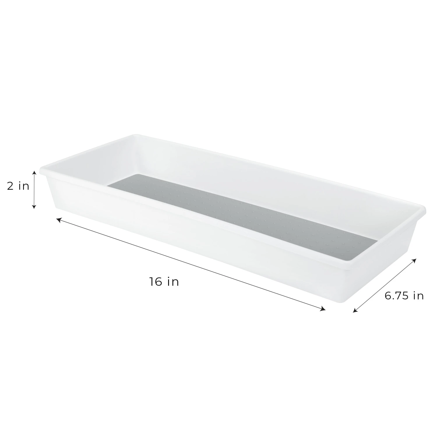 Plastic Drawer Organizer - BPA Free - 16 X 6.75 Inch - White(Drawer Organizer Plastic White 16x6 75 Inch) 6 Plastic Drawer Organizer - BPA Free - 16 X 6.75 Inch - White(Drawer Organizer Plastic White 16x6 75 Inch) - Image 4