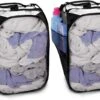 Pop Up Laundry Hamper With Easy Carry Handles And Side Pocket - Set Of 2 - Collapsible Design - Holds 2 Loads - 14 X 23 Inch - Black(Pop Up Laundry Hamper 2 Pack 1)