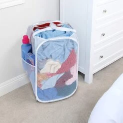 Pop-Up Laundry Hamper With Easy Carry Handles And Side Pocket(Pop Up Laundry Hamper Square 13inch) 30 Pop-Up Laundry Hamper With Easy Carry Handles And Side Pocket(Pop Up Laundry Hamper Square 13inch) -Shop Smart Design pop up laundry hamper with easy carry handles and side pocket smart design laundry 3037115 incrementing number 134712