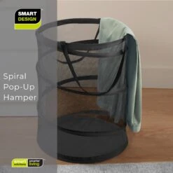 Pop Up Spiral Laundry Hamper Bag Mesh(Pop Up Laundry Hamper Spiral) -Shop Smart Design pop up spiral laundry hamper bag mesh smart design laundry 3089124 6077062