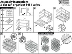Premium 3-Tier Adjustable Can Rack Organizer - Set Of 2 - Chrome(Premium 3 Tier Can Rack) -Shop Smart Design premium 3 tier adjustable can rack organizer set of 2 chrome smart design kitchen 8481290as2 incrementing number 296911