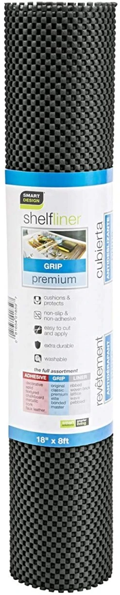 Premium Grip Shelf Liner - 18 Inch X 8 Feet(Shelf Liner Premium Grip) -Shop Smart Design premium grip shelf liner 18 inch x 8 feet smart design shelf liner 8726018 incrementing number 226245