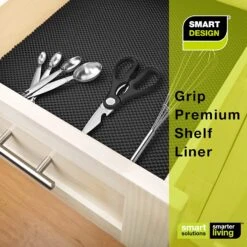 Premium Grip Shelf Liner - 18 Inch X 8 Feet(Shelf Liner Premium Grip) -Shop Smart Design premium grip shelf liner 18 inch x 8 feet smart design shelf liner 8726018 incrementing number 805606