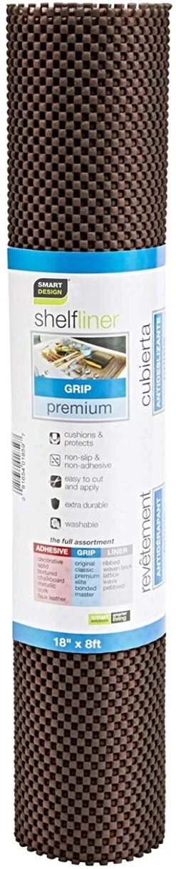 Premium Grip Shelf Liner - 18 Inch X 8 Feet(Shelf Liner Premium Grip) -Shop Smart Design premium grip shelf liner 18 inch x 8 feet smart design shelf liner 8726018 incrementing number 920102