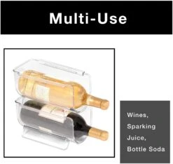 Refrigerator Bottle Holder With Handle - Holds 750 ML - BPA Free(Refrigerator Bottle Holder W Handle) -Shop Smart Design refrigerator bottle holder with handle holds 750 ml bpa free smart design kitchen 8467491 incrementing number 120278