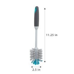 Rounded Bottle Brush With Non-Slip Handle(Bottle Brush Round) -Shop Smart Design rounded bottle brush with non slip handle smart design cleaning 7001471 incrementing number 914174