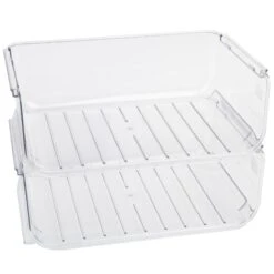 Clear Stackable Bottle Organizer - 2 Pack - Clear(Smart Design Bottle Holder Set Of 2 Clear) -Shop Smart Design smart design bottle holder set of 2 clear smart design 8003781as2 280 334429