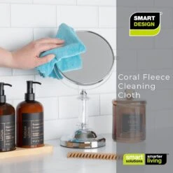 Smart Design Cleaning Cloth - Set Of 8 - Non-Scratch And Ultra Absorbent - Machine Washable - Cleaning, Dishes, Stains - Kitchen - 12 X 12 Inch(Copy Of Smart Cloth With Odorless Rayon Fibers Set Of 3 Non Scratch And Ultra Absorbent Dual Soft Sides Cleaning Dishes Stains 11 X 8 5 Inch Yellow Green Blue) -Shop Smart Design smart design cleaning cloth set of 8 non scratch and ultra absorbent machine washable cleaning dishes stains kitchen 12 x 12 inch smart design cleaning 7002718 111742
