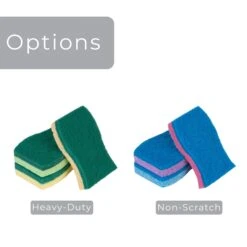 Smart Design Heavy Duty Cellulose Smart Scrub Sponge - Ultra Absorbent - Ergonomic Shape - Cleaning, Dishes, & Hard Stains - Green(Smart Design Heavy Duty Cellulose Smart Scrub Sponge Set Of 3 Ultra Absorbent Ergonomic Shape Cleaning Dishes Hard Stains) -Shop Smart Design smart design heavy duty cellulose smart scrub sponge ultra absorbent ergonomic shape cleaning dishes hard stains green smart design cleaning 7002175 incrementin 256875