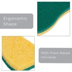 Smart Design Heavy Duty Cellulose Smart Scrub Sponge - Ultra Absorbent - Ergonomic Shape - Cleaning, Dishes, & Hard Stains - Green(Smart Design Heavy Duty Cellulose Smart Scrub Sponge Set Of 3 Ultra Absorbent Ergonomic Shape Cleaning Dishes Hard Stains) -Shop Smart Design smart design heavy duty cellulose smart scrub sponge ultra absorbent ergonomic shape cleaning dishes hard stains green smart design cleaning 7002175 incrementin 268300