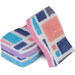 Smart Design Non-Scratch Cellulose Smart Scrub Sponge - Ultra Absorbent - Ergonomic Shape - Cleaning, Dishes, & Hard Stains(Smart Design Non Scratch Cellulose Smart Scrub Sponge Set Of 3 Ultra Absorbent Ergonomic Shape Cleaning Dishes Hard Stains) -Shop Smart Design smart design non scratch cellulose smart scrub sponge ultra absorbent ergonomic shape cleaning dishes hard stains smart design cleaning 7002025 incrementing num 900713