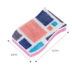 Smart Design Non-Scratch Cellulose Smart Scrub Sponge - Ultra Absorbent - Ergonomic Shape - Cleaning, Dishes, & Hard Stains(Smart Design Non Scratch Cellulose Smart Scrub Sponge Set Of 3 Ultra Absorbent Ergonomic Shape Cleaning Dishes Hard Stains) -Shop Smart Design smart design non scratch cellulose smart scrub sponge ultra absorbent ergonomic shape cleaning dishes hard stains smart design cleaning 7002025 incrementing num 959886