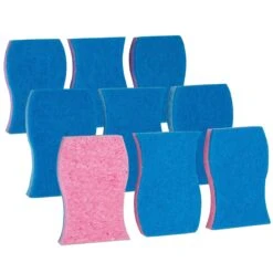 Smart Design Non-Scratch Cellulose Smart Scrub Sponge - Ultra Absorbent - Ergonomic Shape - Cleaning, Dishes, & Hard Stains(Smart Design Non Scratch Cellulose Smart Scrub Sponge Set Of 3 Ultra Absorbent Ergonomic Shape Cleaning Dishes Hard Stains) -Shop Smart Design smart design non scratch cellulose smart scrub sponge ultra absorbent ergonomic shape cleaning dishes hard stains smart design cleaning 7002165 incrementing num 166229