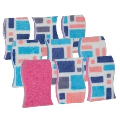 Smart Design Non-Scratch Cellulose Smart Scrub Sponge - Ultra Absorbent - Ergonomic Shape - Cleaning, Dishes, & Hard Stains(Smart Design Non Scratch Cellulose Smart Scrub Sponge Set Of 3 Ultra Absorbent Ergonomic Shape Cleaning Dishes Hard Stains) -Shop Smart Design smart design non scratch cellulose smart scrub sponge ultra absorbent ergonomic shape cleaning dishes hard stains smart design cleaning 7002185 incrementing num 398468