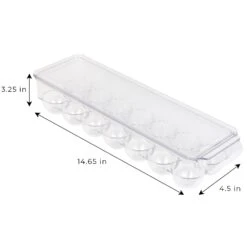 Stackable Refrigerator Egg Holder Bin With Handle And Lid(Stackable Refrigerator Egg Bin) -Shop Smart Design stackable refrigerator egg holder bin with handle and lid smart design kitchen 8465491as4 5254773