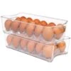 Stackable Refrigerator Egg Storage Bin With Handle - 2-Pack(Stackable Refrigerator Egg Storage Bin With Handle) -Shop Smart Design stackable refrigerator egg storage bin with handle 2 pack smart design kitchen 8004291as2 incrementing number 150728