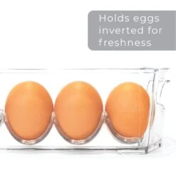 Stackable Refrigerator Egg Storage Bin With Handle - 2-Pack(Stackable Refrigerator Egg Storage Bin With Handle) -Shop Smart Design stackable refrigerator egg storage bin with handle 2 pack smart design kitchen 8004291as2 incrementing number 965673