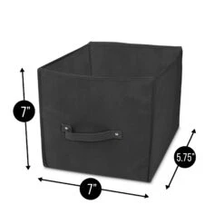 Storage Cube With Handle - 11 X 11 X 11 Inch - Black(Storage Cube With Handle 11 X 11 X 11 Inch Black) 7 Storage Cube With Handle - 11 X 11 X 11 Inch - Black(Storage Cube With Handle 11 X 11 X 11 Inch Black) -Shop Smart Design storage cube with handle 11 x 11 x 11 inch black smart design storage 5150125 136 incrementing number 647402