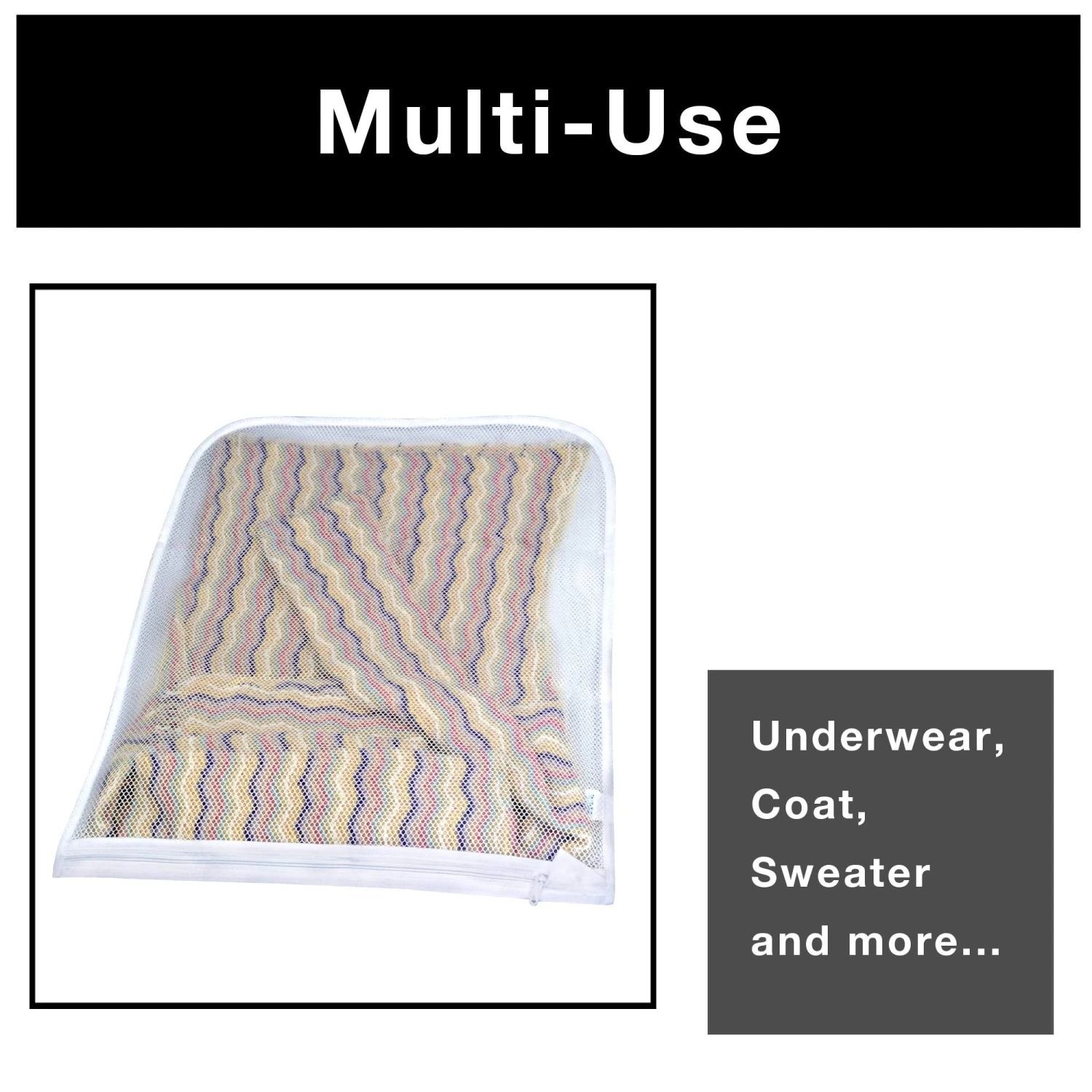 Sweater And Wash Bag With Safety Zipper - 22 X 18 Inch(Laundry Wash Bag 22x18 Inch) 7 Sweater And Wash Bag With Safety Zipper - 22 X 18 Inch(Laundry Wash Bag 22x18 Inch) - Image 5